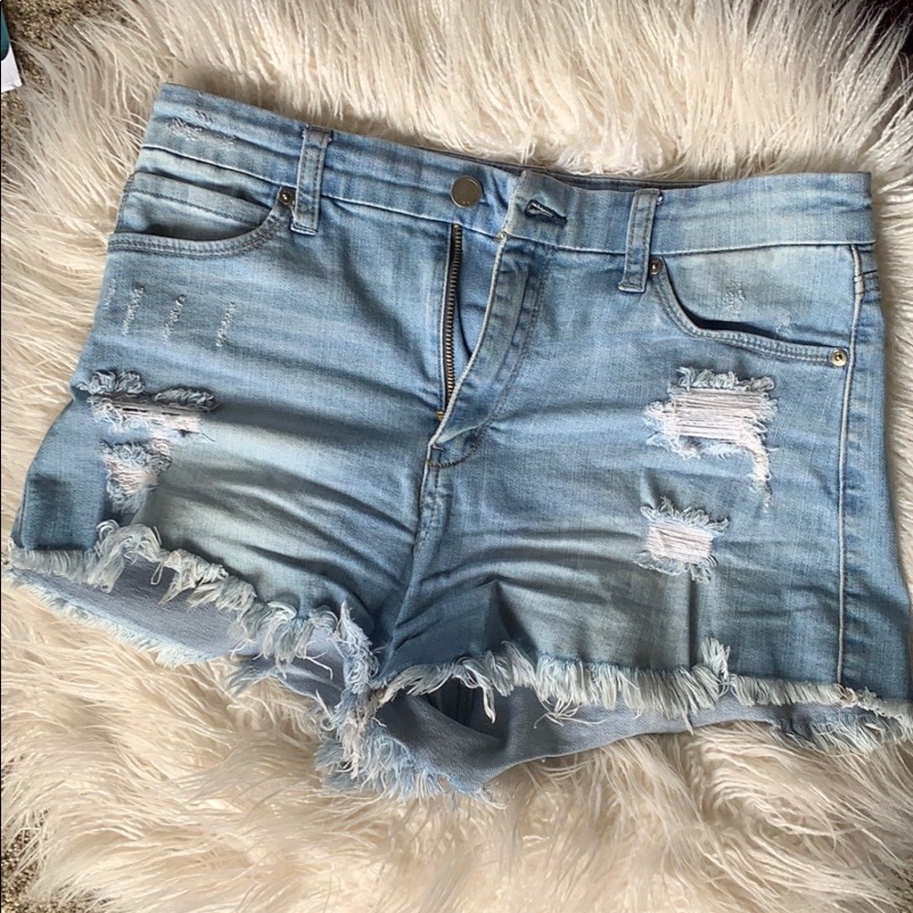 SOLD - JBD jean shorts, High rise.